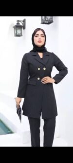 مانتو شلوار اداری یقه انگلیسی