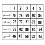 جدول سایزبندی مانتو سینه چین کرسپو