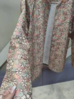 کت گلدار سوزن دوزی صورتی کد 036 - Image 3