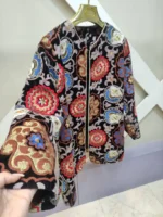 کت مخمل سوزن دوزی گلدار کد 038 - Image 4