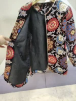 کت مخمل سوزن دوزی گلدار کد 038 - Image 2