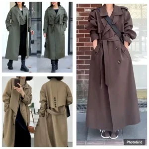 مدل ترنچ کت و بارانی بلند زنانه