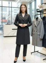 تنخور مانتو شلوار اداری مدل دیپلمات زنانه رنگ مشکی