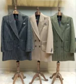 رنگ‌ بندی کت دیپلمات زنانه شامل سبز، کرم و مشکی