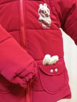 جزئیات دوخت و خز داخلی کاپشن دخترانه ببعی