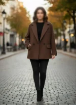 کت فوتر اورسایز زنانه رو تن مدل