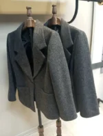 رنگبندی کت فوتر زنانه طوسی روشن و طوسی تیره