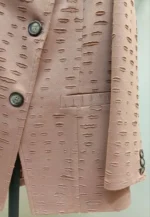 جزئیات مانتو کتی زنانه چهار فصل فری سایز با یقه کج و لایی پرشین