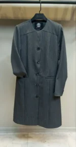 مانتو شلوار اداری زنانه طرح دیپلمات با یقه گرد و شلوار راسته