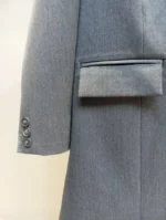 جزئیات جیب مانتو اداری یقه انگلیسی جیب‌دار زنانه