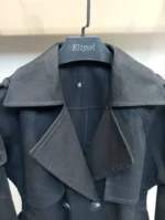 یقه انگلیسی بارانی زنانه مشکی