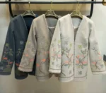 رنگبندی کت فوتر گلدوزی شده آستر دوزی شده