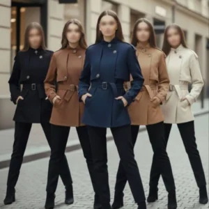 بارانی آستردار کوتاه در 5 رنگ