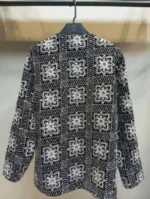 نما یپشت کت مجلسی مشکی با جواهردوزی سفید براق یقه هفت