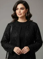 استایل مانتو مجلسی طرح شاخه و گل برای عروسی و مهمونی