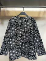 کت مخمل سوزن دوزی طرح ترمه کد 170 - Image 2