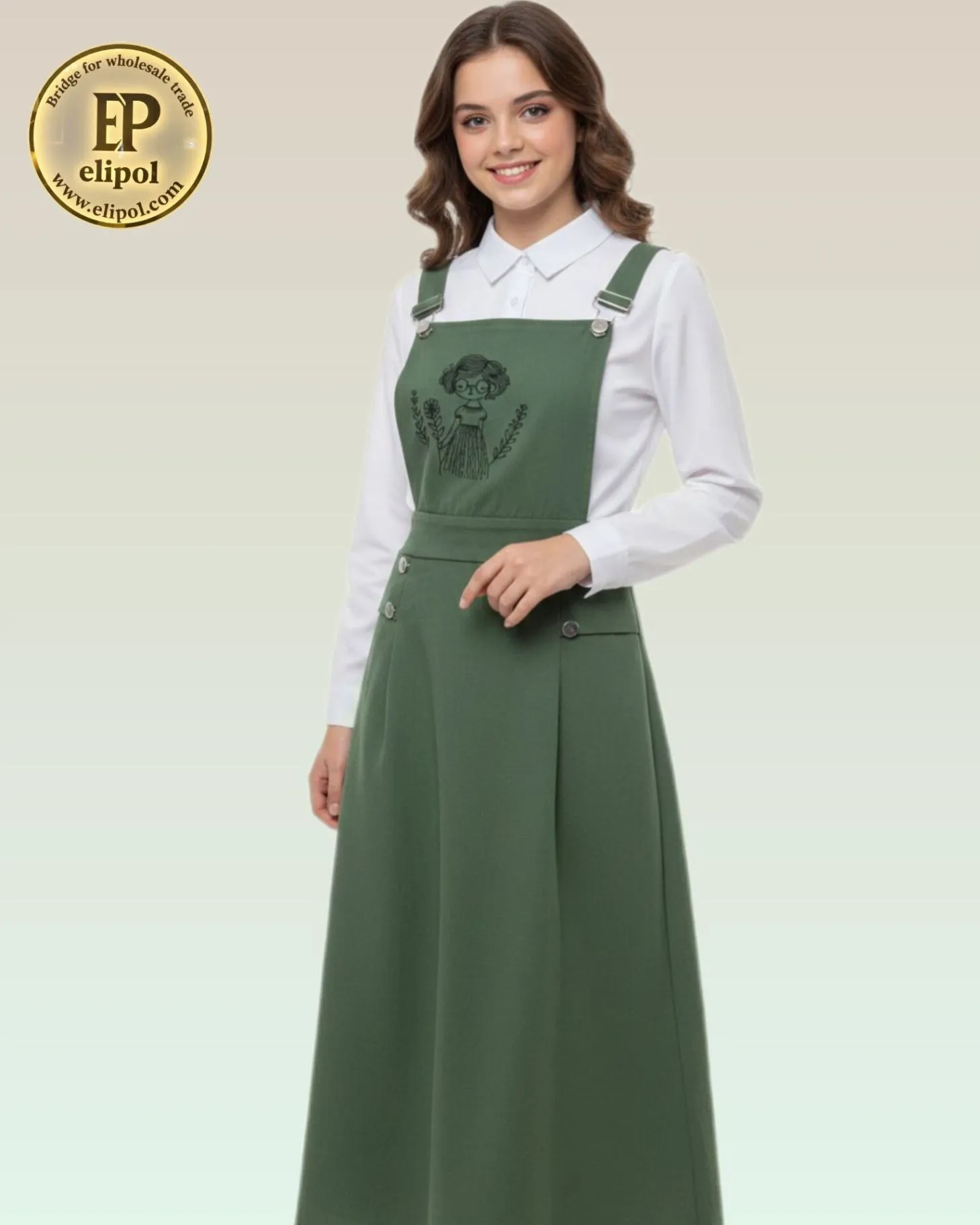 ست بیلر دامنی و شومیز سفید دخترانه برای مهمونی