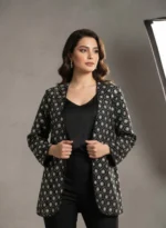 کت مخمل سوزن دوزی مروارید دار کد 175