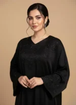 عبا جلو بسته بدون نیاز به روسری با قد ۱۴۰