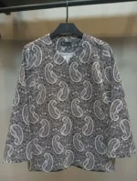 مانتو کتی جین زنانه با سوزن‌دوزی طرح ترمه