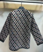 مانتو شیک زنانه با طرح هندسی لوزی روی مخمل