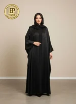 عبای زنانه ساتن زارا نگین دار کد 176