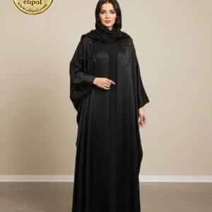 عبای زنانه ساتن زارا نگین دار کد 176